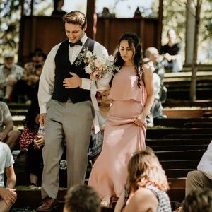 Azazie Dusty Rose Rosella dress